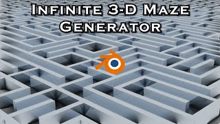 Create Infinite 3D Mazes using Geometry Nodes - Blender Tutorial