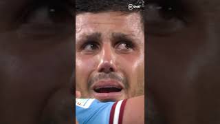 Raw emotion from Rodri as Man City finally win the Champions League 🏆