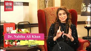 Dr. Nabiha Ali Khan - TV Anchor / Clinical Psychologist.