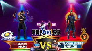 MUMBAI INDIANS VS RCB IN FREE FIRE 2021IPL IN FREE FIRE आयपीएल क्रिकेट फ्री फायर मे मुंबईvsहैद्राबाद