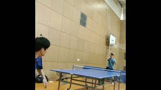 【卓球】大変悲しい瞬間........【卓球引き合い】(tabletennis)#Shorts