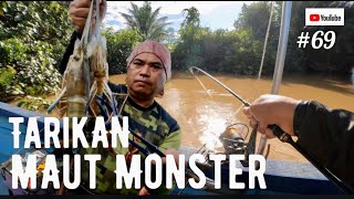 Sentakan Maut ‼️Monster tewas Jua ‼️#udanggalah #borneofishing #viralvideo #prawn