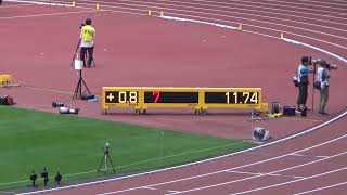 第101回関東インカレ女子1部 100m決勝