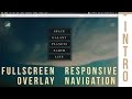 Fullscreen Overlay Responsive Navigation Intro