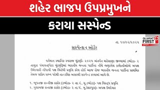 Chanasma : શહેર ભાજપ ઉપપ્રમુખને કરાયા સસ્પેન્ડ | Gujarat First