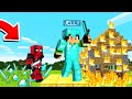 Playing On A HARDCORE Minecraft Server! (Die = Banned)