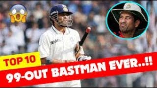 Batsman Dismissed on 99 Runs in Cricket-----Unluckiest Moments in Cricket