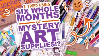 UNBOXING SIX MONTHS OF ART SUPPLIES! | Upcrate Subscription Art Supplies!