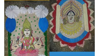 2 Make Beautiful God Using cardboard ।Wall Hanging carft।#maadurga #maalaxmi#godart #cardboardcraft