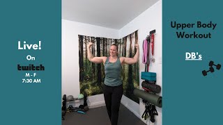 Upper Body 🏋️ - Live Stream Workout