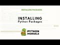 Installing Python packages