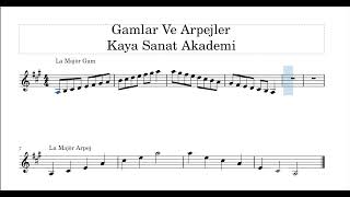 LA MAJÖR GAM VE ARPEJ ÇALIŞMASI - KAYA SANAT AKADEMİ