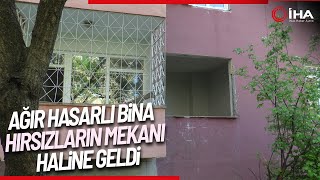 Kayseri'de Depremde Ağır Hasar Alan Bina, Suç Mekanı Oldu