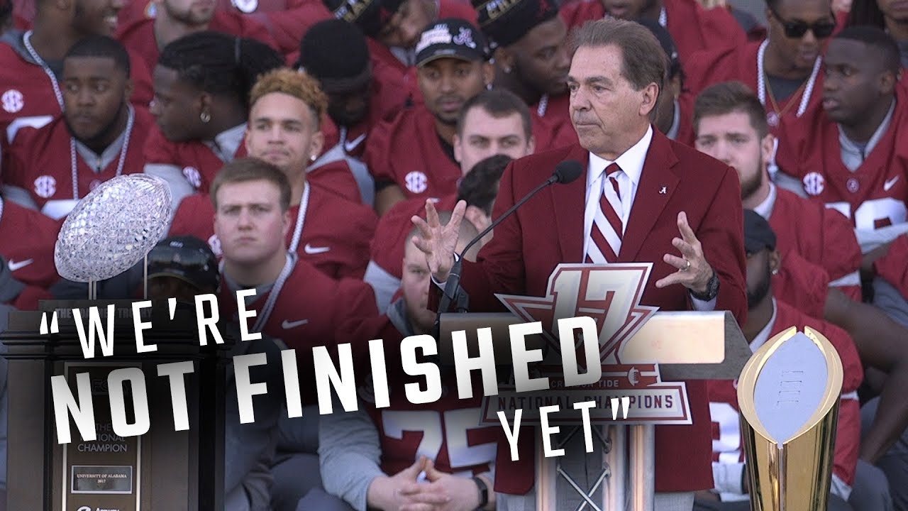 Hear What Nick Saban, Senior Captains Had To Say At Alabama's National ...