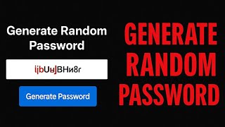 Making A Random Password Generator | JS Tutorial