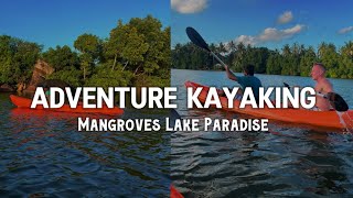 සුන්දර කඩොලාන අතරින් කලපුවේ kayaking🚣‍♀️🍀/ Lake kayaking Hikkaduwa srilanka