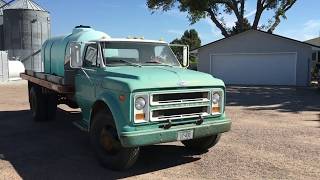 BigIron.com  DF5819  1971 Chevrolet C50 Flatbed Truck with Tank  12-20-17 auction