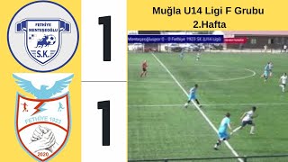 1925 Menteşeoğluspor  1 - 1  Fethiye 1923 SK  I  Muğla U14 Ligi F Grubu 2. Hafta