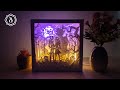 How to make Nightmare Before Christmas Shadow Box  - DIY Lightbox