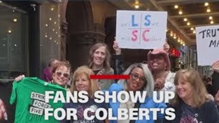 Fans say goodbye to Stephen Colbert