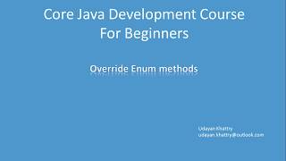 5. Override Enum methods