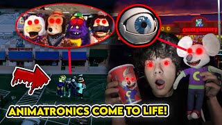 DRONE CATCHES CHUCK E CHEESE ANIMATRONICS ALIVE AT 3AM!! (THEY CAME TO LIFE)