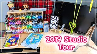☆ 2019 STUDIO TOUR || My Art Supplies + Setup! ☆