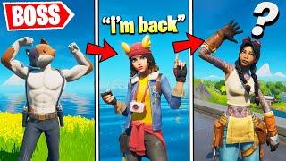 I Pretended to be a New BOSS Every Death (Fortnite)