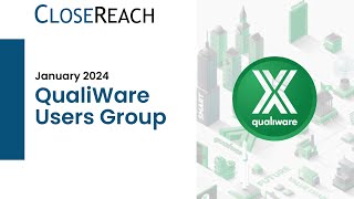 Canada's QualiWare Users Group Meeting: January 2024