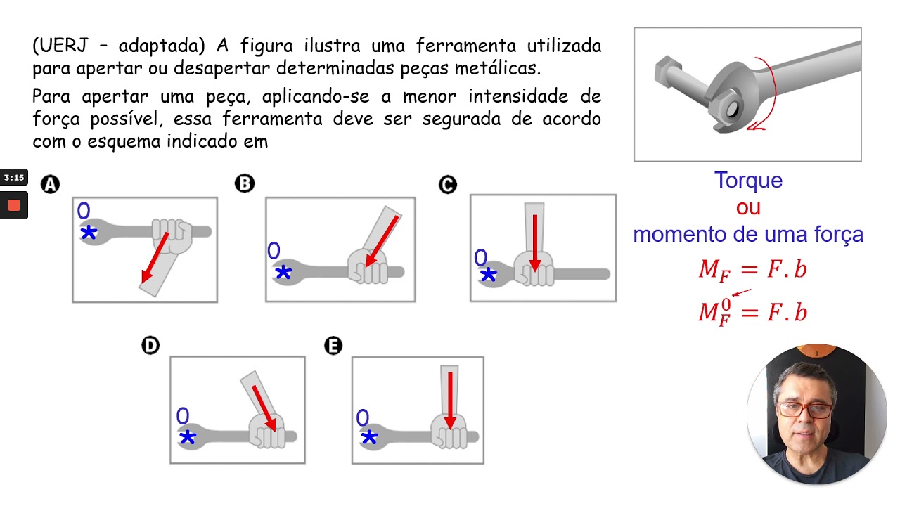 Questão De Física Da UERJ 2014: "A Figura Ilustra Uma Ferramenta ...