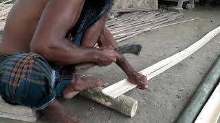 Bamboo Cutting Primitive Techniques in Village|| Bamboo Cutting Skills|| Bamboo Fence Making Process