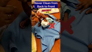 How to Clean Poop in Newborn #baby #newborn #shortvideo
