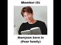 bts members who born in rich or poor family 🍀 shorts