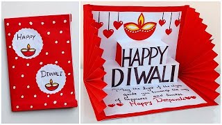 DIY Diwali pop up card / How to make Diwali greeting card 2023 / Diwali card making  handmade