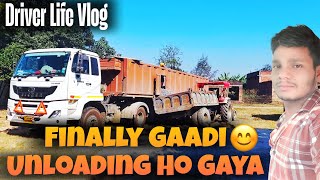 Finally Gaadi Unloading Ho Gaya || Indian driver   Life #vlog