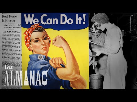 What does the woman in the poster symbolize?