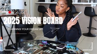 Vision Board 2025// (manifesting your dream year, expectation vs. reality)