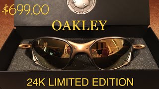 OAKLEY JULIETS 24K X-METAL TITANIUM SUNGLASSES / LIMITED EDITION ( VERY RARE )