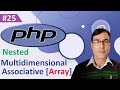 PHP Multidimensional Associative Array | PHP tutorial lesson - 25 | Multidimensional Array in PHP