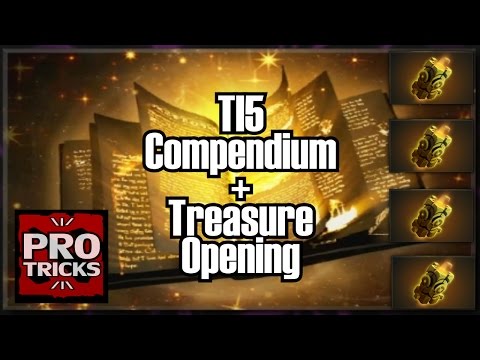 Dota 2 - Activating the lvl 50 Compendium + 4 Immortal Treasures Dota 2 - Activating the lvl 50 Compendium + 4 Immortal Treasures