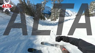 my first time ever SKIING ALTA!