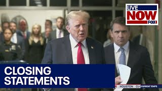 Trump comments on closing arguments in trial | LiveNOW from FOX