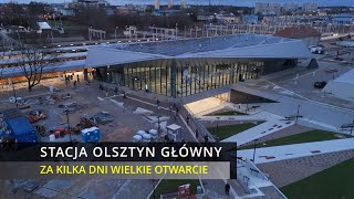 Zakończono modernizację stacji Olsztyn Główny | Budowa parkingu | Noc i dzień | Widok z drona 4K