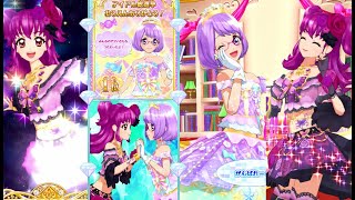 アイカツオンパレード！三ノ輪ヒカリで「アイドル総選挙投票ありがとう！」So Beautiful Story・ふつう(ローズボンボンコーデ)　※グレードチェンジ発生