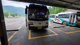 [시외/일반] 경전고속 2015년식 기아 뉴 그랜버드 그린필드 디젤 7922호 마산 - 칠원 - 대산 - 신반 주행영상