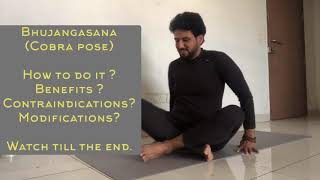 BHUJANGASANA | Easy steps to do bhujangasana or cobra | Benefits of doing a cobra pose | Indian yogi