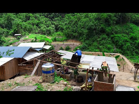 Redoing the Kitchen, Calling Dad to Help and Chicken Lunch Family Farm