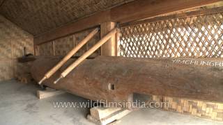 Traditional Yimchunger hut in Nagaland