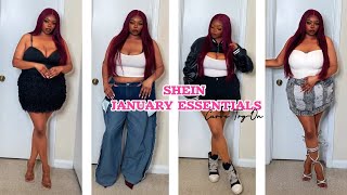 ESSENTIAL SHEIN PICKS FOR JANUARY 2025 MUST-HAVES!  PLUS SIZE HAUL | SIZE 1XL-3XL | OBVIOUSLY EBONY