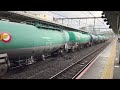 【ジョイント音最高！】jr貨物ef210形300番台329号機＋タキ20b（両）が大宮駅10番線を通過するシーン（臨8883レ・新a246・石油輸送）2023.1.19